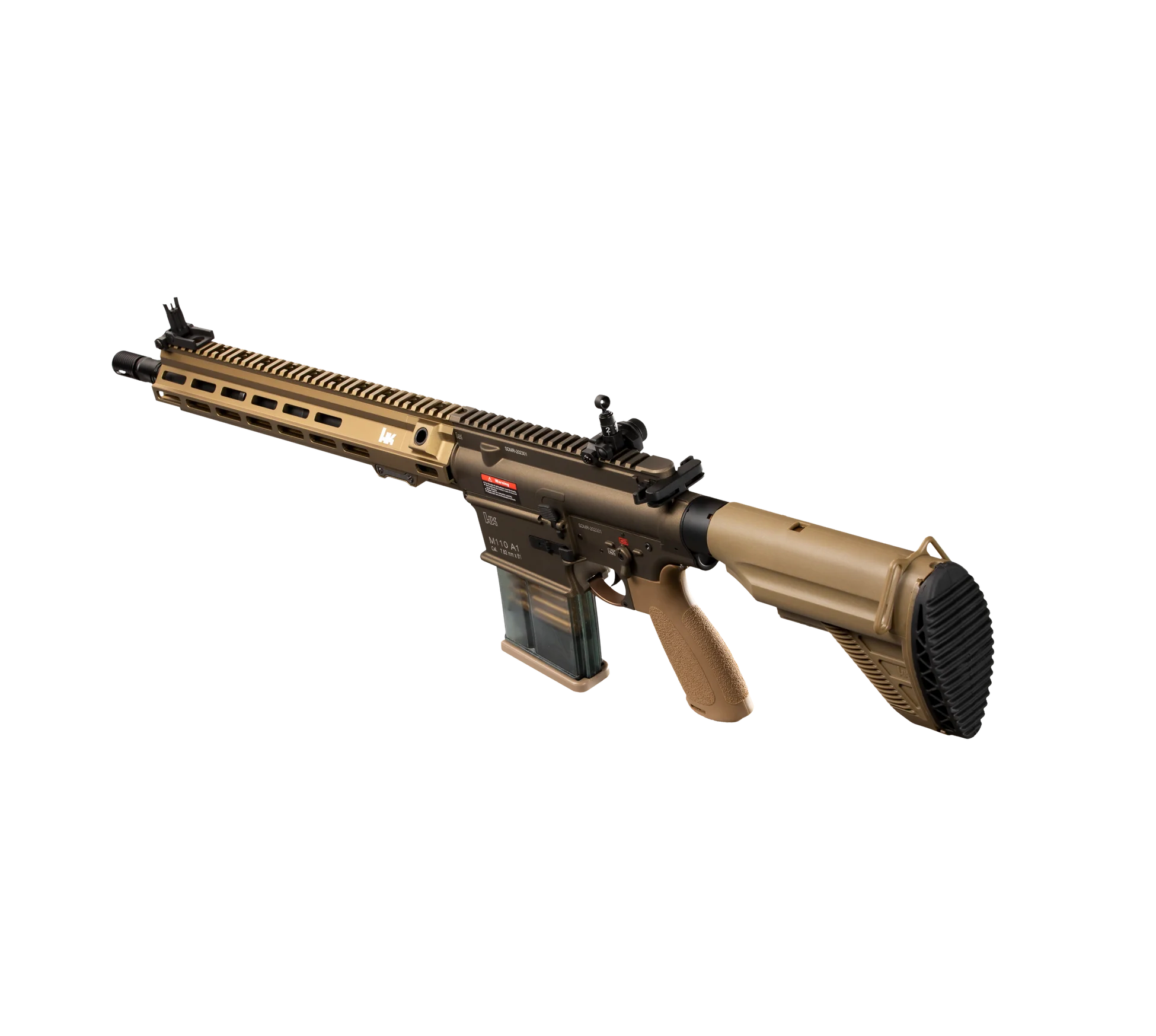 E&C M110A1 SDMR HK417 14.5 Inch AEG Airsoft Rifle EC-203 (Color: Tan)