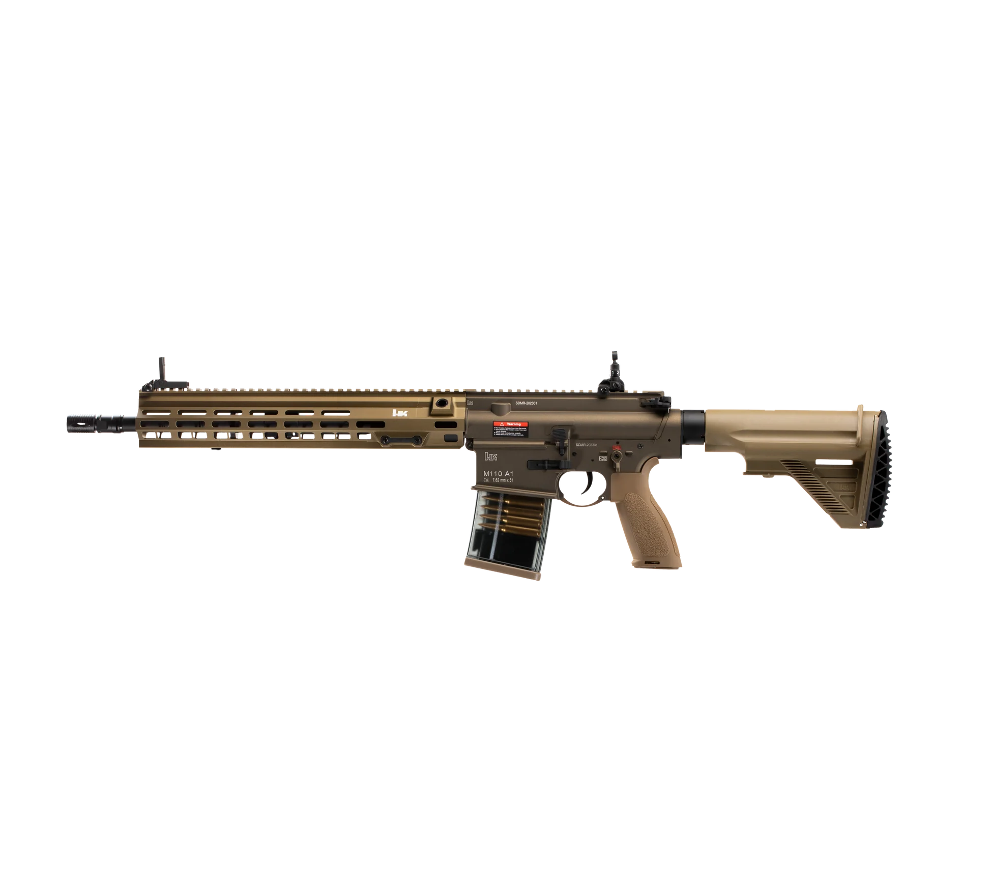 E&C M110A1 SDMR HK417 14.5 Inch AEG Airsoft Rifle EC-203 (Color: Tan)