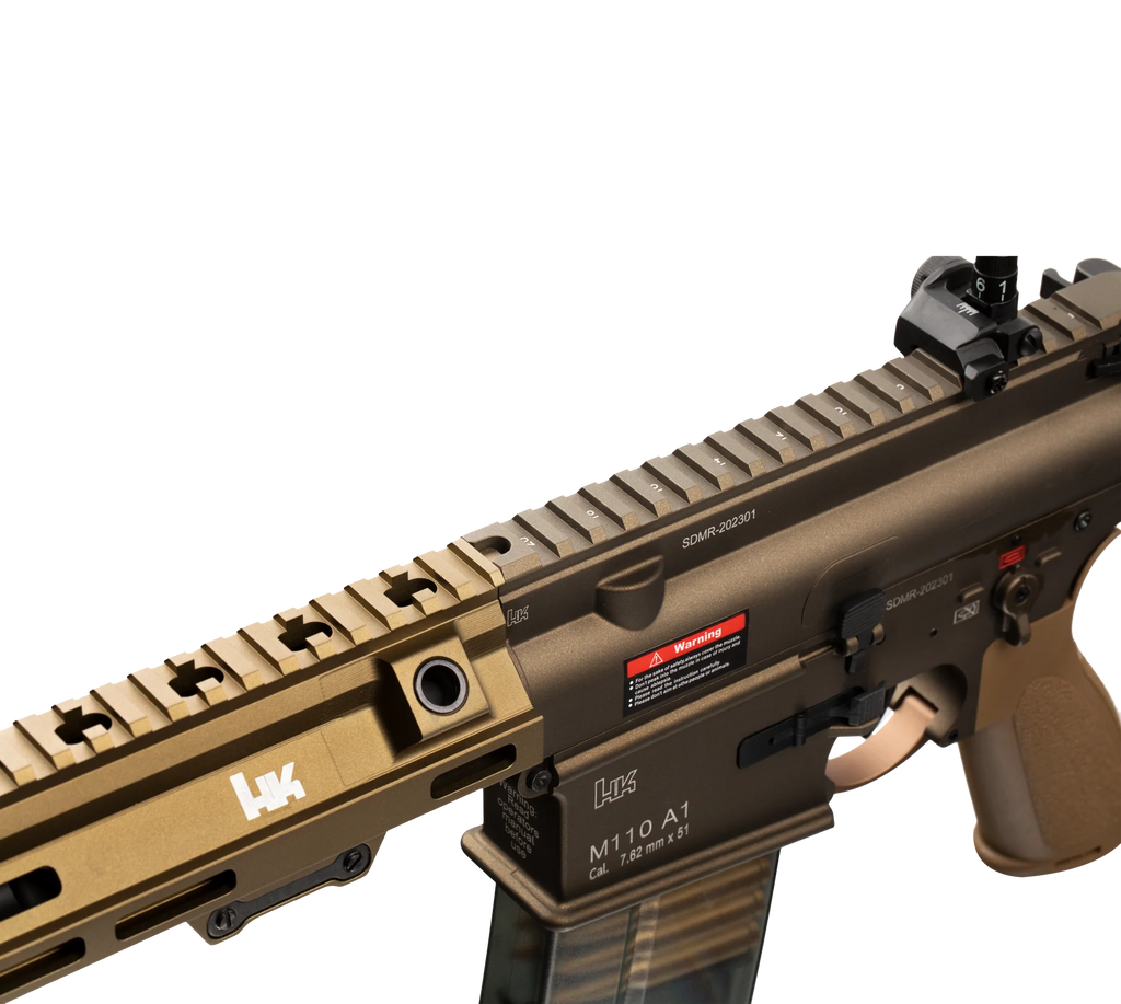 E&C M110A1 SDMR HK417 14.5 Inch AEG Airsoft Rifle EC-203 (Color: Tan)